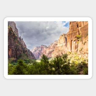 Weeping Rock Alcove View - Zion - Utah Sticker